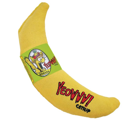 Yeowww gul banona med catnip