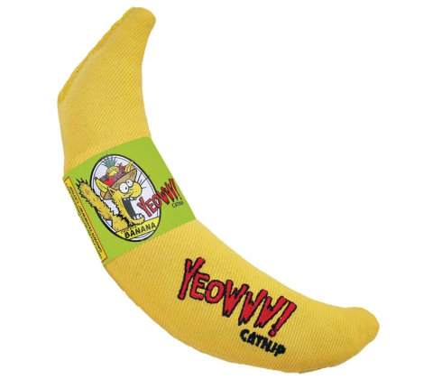 Yeowww gul banona med catnip