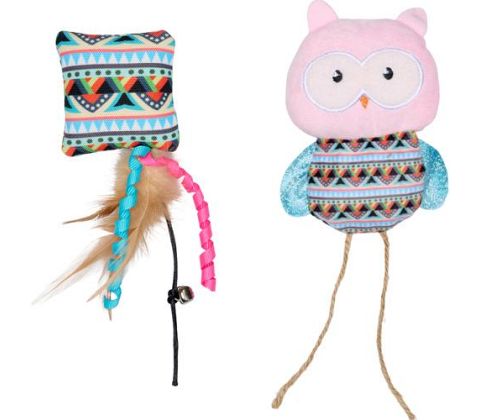 Companion owl with catnip (2pcs pack)