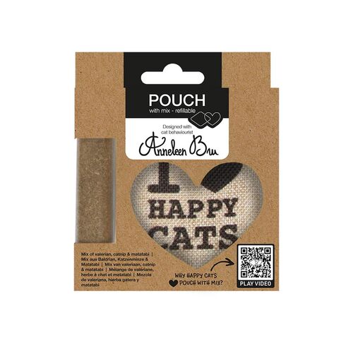 D&D CAT I Love HappyCats Pouch m/catnip