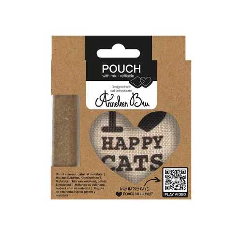 D&D CAT I Love HappyCats Pouch m/catnip