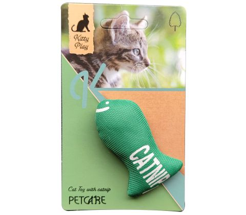 Kitty Play Green Catnip Fish 7cm