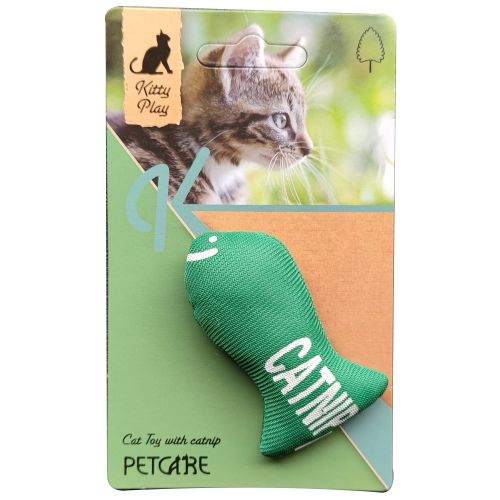 Kitty Play Green Catnip Fish 7cm