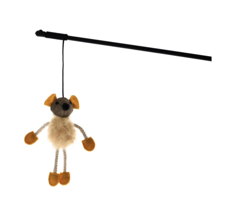 Drillepind m/brun mus 15x14cm