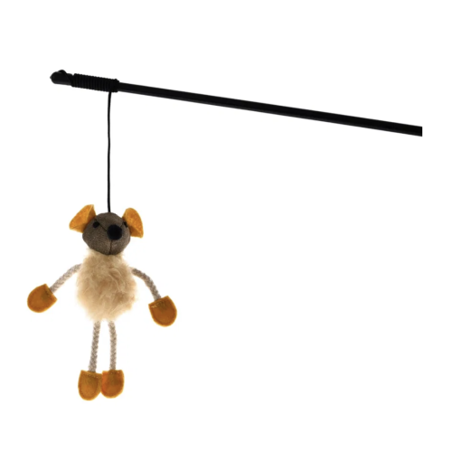 Drillepind m/brun mus 15x14cm