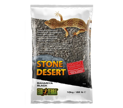 EXOTERRA BAHARIYA BLACK STONE DESERT 10 KG.