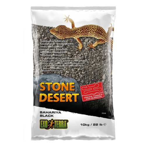 EXOTERRA BAHARIYA BLACK STONE DESERT 10 KG.