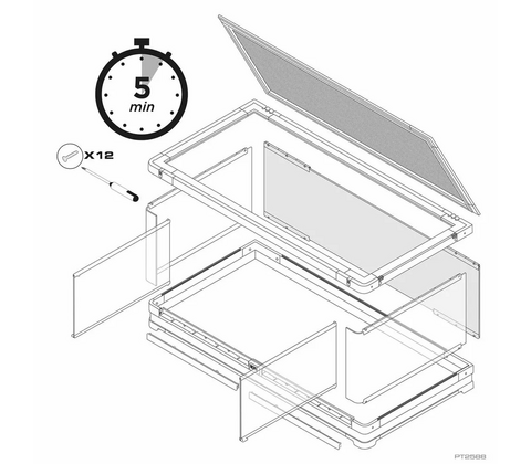 Terrarium Vista 120 120x60x45 Exoterra