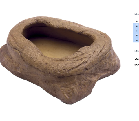 ExoTerra Ormefoderskål