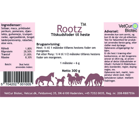 Rootz 300g – Hest