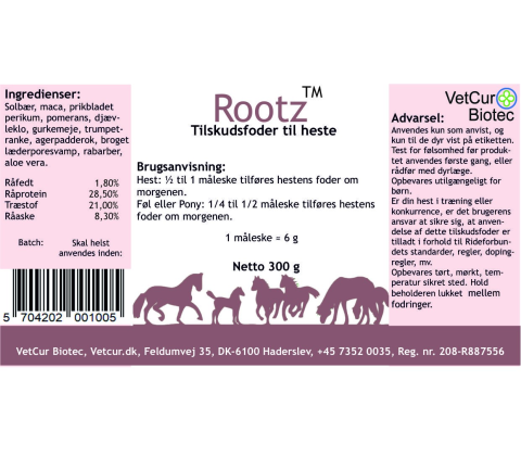 Rootz 300g – Hest