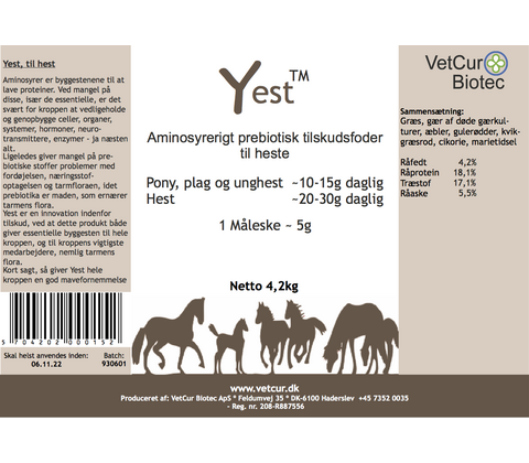  Yest, til hest 4,2 kg