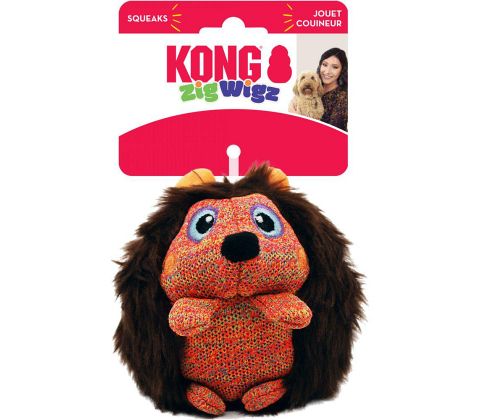 KONG ZIG WIGZ HEDGEHOG MEDIUM ASSOTERET