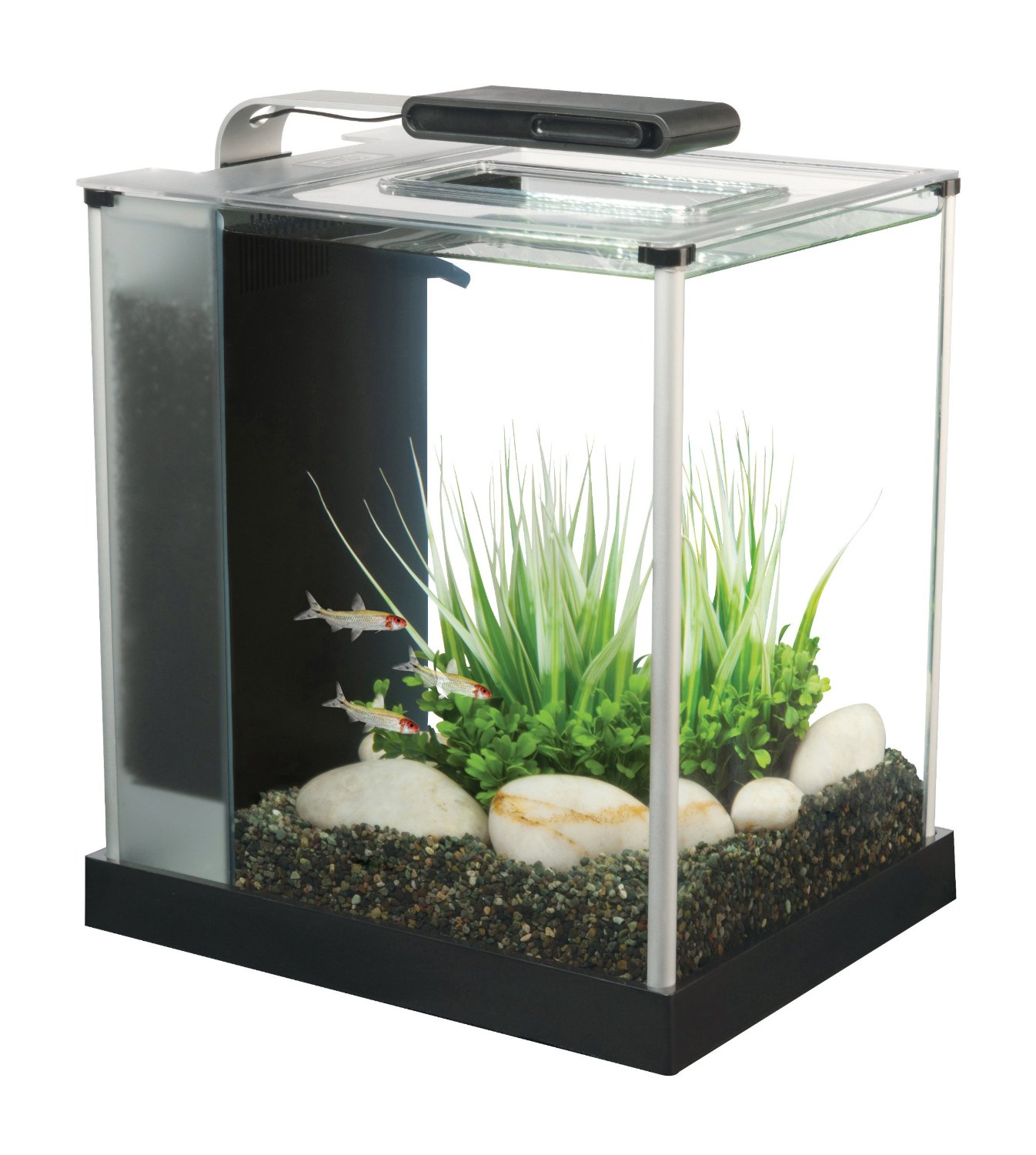 Fluval Spec 3 - 10 liter akvarium, til dig der vil have et par fisk skrivebordet.