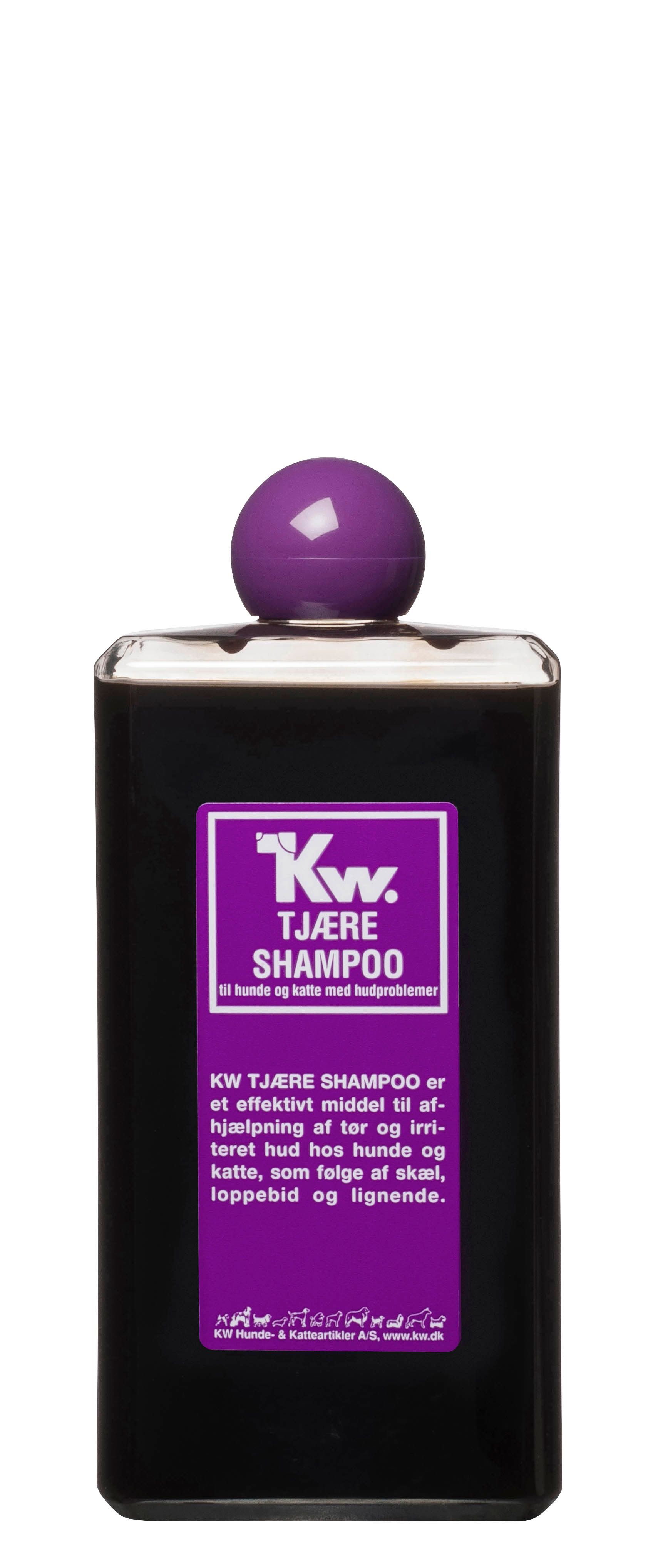 KW Tjære Shampoo effektivt afhjælpning af tør irriteret hud hos hunde og katte.